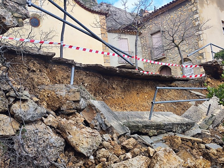 Les pluges causen destrosses a les ermites de Sant Joan del Codolar de Cornudella i Santa Magdalena d'Ulldemolins