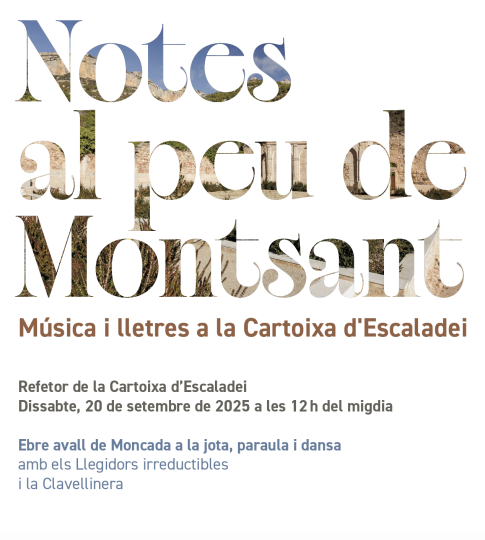 Jesús Moncada protagonitza el Notes al peu del Montsant